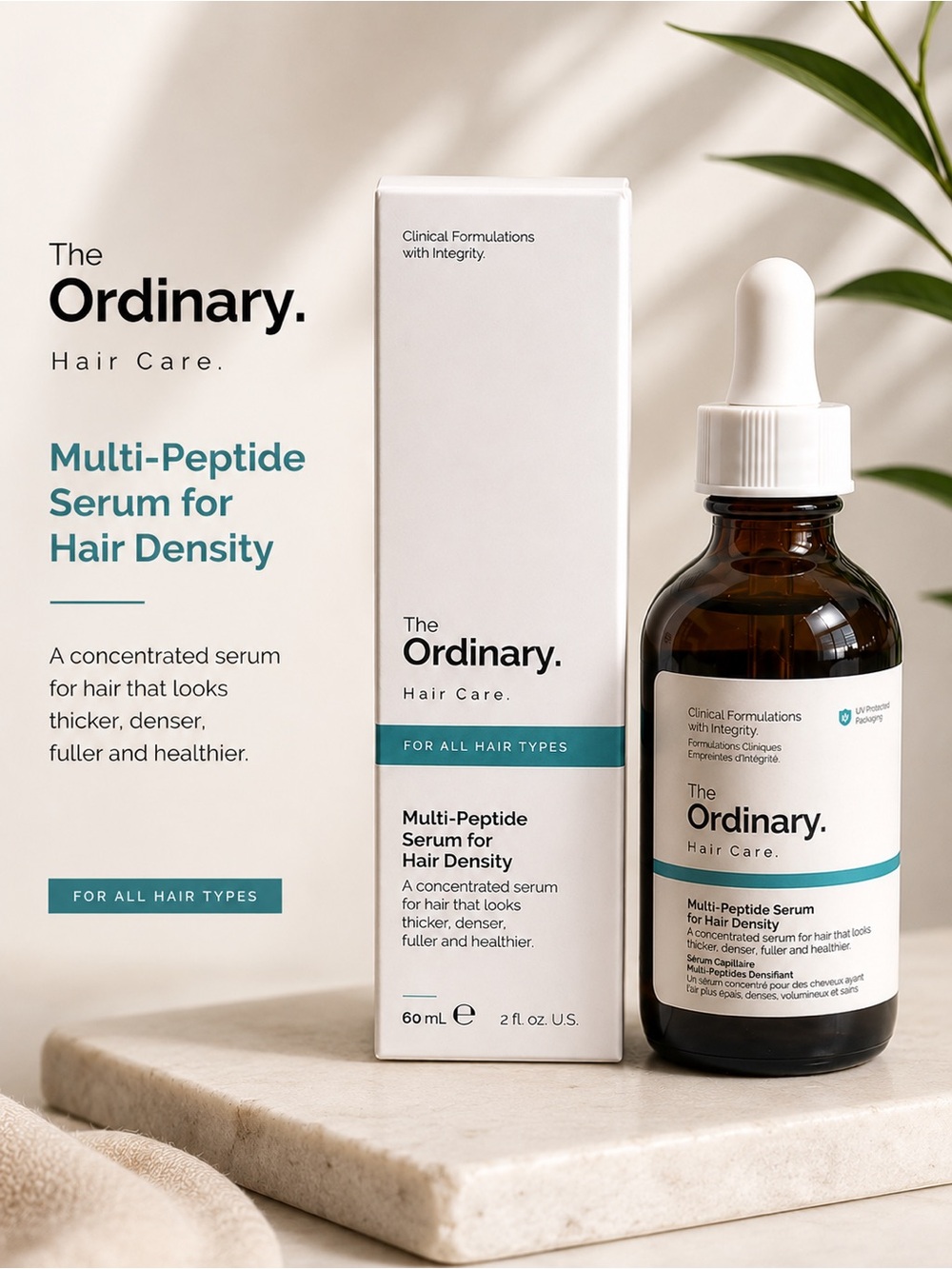 NEW/NIB The Ordinary Multi-Peptide Serum for Hair Density 60mL